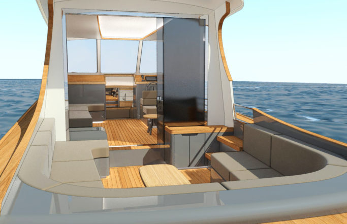 44 Feet Yacht Interior Design Concept